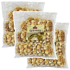 쉐프원 정통벨기에 와플 670g, 3개