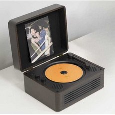 레트로 CD 플레이어 턴테이블 블루투스 옛날 전축, 상세페이지 참고, 핑크