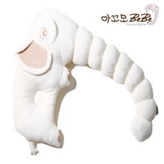 아꼬모베베 코끼리 베이지 바디필로우 애착인형 뒤집기 방지 쿠션, 코끼리(베이지)