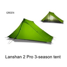 난방텐트 원터치 실내방한 3F UL Gear Lanshan 2 Pro 캠핑 텐트 야외용 20D 양면 실리콘 코팅 업그레이드 실나일론 폴 없음 초경량 P