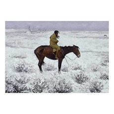 Wall26 - Frederic Remington - American Illustrator - Country Western - Co (100"x144" The Herd Boy), 100"x144", The Herd Boy