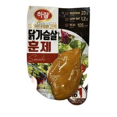  하림 닭가슴살 훈제 100g x 3개, 아이스보냉백포장 
