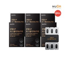 [뉴온] [6개월] 관절up 보스웰리아 & 가자 (800mg x 30정 x 6박스), 6개, 상세 설명 참조, 상세 설명 참조