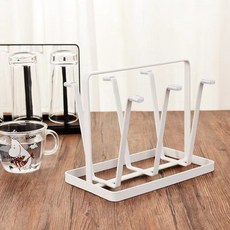 무브 컵홀더랙 컵건조대 컵보관대 컵걸이, 화이트, 1개