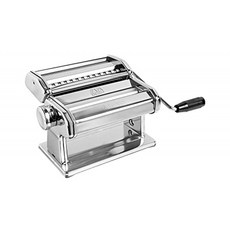 Marcato Atlas 180 클래식 수동 페이스트 기계 크롬 스틸 실버 24 X 20 X 15.5 Cm