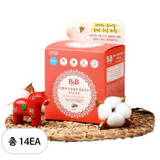 비앤비 유아 구강청결 멸균티슈 30매 유아구강청결티슈, 60g, 14개
