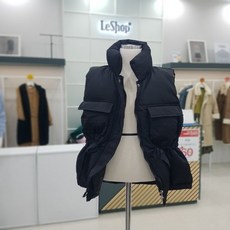 [르샵] 허리 스트링 포켓 패딩베스트LKBPD451