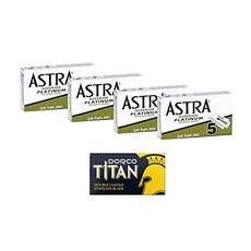 The Godfellas' Smile Astra 20 Superior Platinum Razor Blades + 1 Dorco Titan, 단일상품