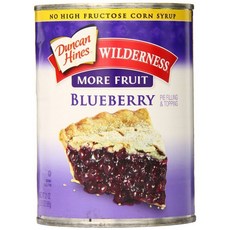 Duncan Hines 던칸하인즈 블루베리 파이 필링 토핑 Pie Filling & Topping Blueberry 21oz(595g) 2팩, 1개, 595g