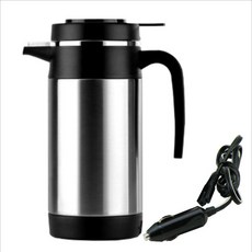 차량용 전기포트 커피 포트24v 12v 주전자 차박 자동차 트럭, 24V 750ML 컵 브러시 포함