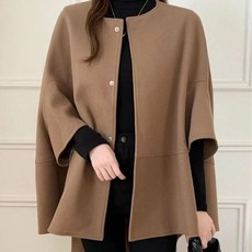 버킷웨어 케이프 모직 가디건 자켓