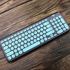 Logitech k780 멀티 장치 무선 키보드 k 780 용 실리콘 노트북 키보드 커버 스킨 프로텍터, 옵션선택개, (771)Skyblue