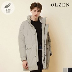 올젠 남성 겨울 사이드 포켓 하이넥 덕다운 점퍼 ZMC4FP1902 다운패딩 경량패딩