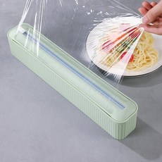 랩핑기 랩포장기 랩커터기 재사용 가능한 가정용 식품 랩 접착 필름 포장지 주방 벽용, 1개, 1개입