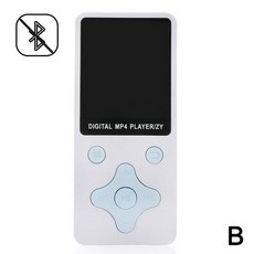 MP3 플레이어 1.8 인치 TFT 단색 무손실 음악 FM 블루투스, 중국, 블루 트없는 흰색