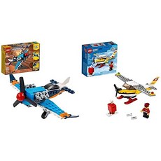 LEGO Creator 3in1 Propeller Plane 31099 Flying Toy Building Kit New 2020 (128 Pieces) & City Mail P, Plane + Pretend-Play Toy