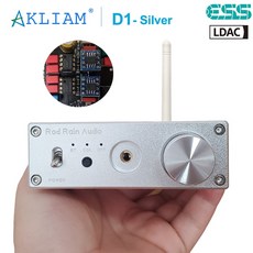 dac usb 휴대용 꼬다리AkLIAM D1 ES9038Q2M DAC QCC5125 블루투스 보드 APTX-HD HIFI 사운드 디코더, 02 Silver - akliamd1