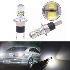 H3C LED 안개등 전구 H3 T15 T10 880 자동차 헤드 50W 12V 24V 6000K 화이트 범용 2 개, 2개