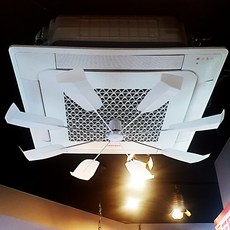 언커먼 천장형 시스템에어컨 바람막이 실링팬 윈드바이저 바람개비 날개 선풍기