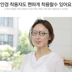 투명마스크 페이스쉴드 전면 위생 실드 안면보호대 *dj;qks, ●옵션:페이스쉴드 고글형●