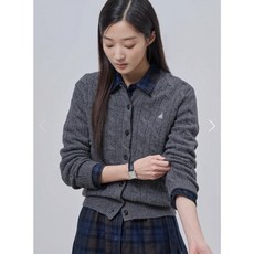 빈폴레이디스 [Essential] 울 케이블 긴소매 가디건 카디건 - 그레이 BF495AE013