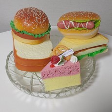 빵모형 햄버거 샌드위치 식빵 주방소품 베이커리 음식모형 케이크 촬영소품