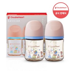 더블하트 모유실감 3세대 PPSU 애니멀타운 160ml 트윈팩