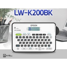 엡손 라벨프린터 LW-K200BK 휴대용 라벨기 네임스티커, 1EA, 1개