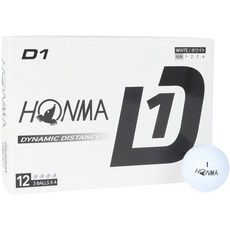 [일본직배]Honma 혼마 2024 D1 골프공 12개입, white - 2024골프공