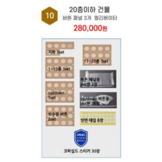 주식회사 골드밸런스 [20층이하] 버튼 패널 3개 엘리베이터 DIY킷
