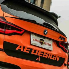 리어 루프 스포일러 부트 립 윙 BMW X3 G01 18-20 ABS Carbon fiber look, white