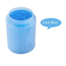 발 컵 와셔 클리너 강아지 고양이 청소 브러시 실리콘 버킷, B.L