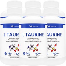 [미국빠른직구] 신제품 마이라이프 내추럴스 엘 타우린 1000mg (수퍼사이즈), 360정, 6개