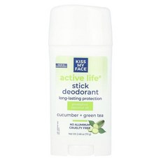 Kiss My Face Active Life® 스틱 데오드란트 오이 + 녹차 70g(2.48oz), 1개, 70g