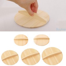 일본 오토시부타 후라이팬커버 나무뚜껑 프라이팬덮개 냄비 우드 뚜껑, 1개, 22cm