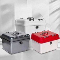 경량 탑박스 레트로 오토바이 바이크 가방 리어백 헬멧수납, 화이트+45L 비밀번호
