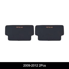 타 RAV4 2009-2022 탄소 섬유 뒷좌석 발차기 방지 패드 커버 자동차 스타일링 오염 방지 보호 매트, 07 09-12 2pcs, 2개