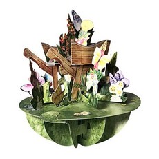 3D 입체 팝업카드 옵션 택1 Santoro Pirouettes 3D Pop Up Card, 본문참고, 옵션 5 Style Name = Wheelbarrow of Flowers