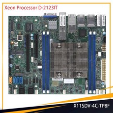X11SDV-4C-TP8F 제온 프로세서 D-2123IT 플렉스 ATX 4 x SATA3 포트 슈퍼 마이크로 마더 보드 DDR4-2133MHz, [01] 마더 보드, 01 마더 보드