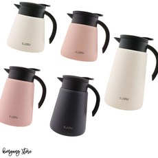 테이블 팟 이중진공 티포트 스텐 물병 보온, 스텐 테이블 팟 1000ml 차콜, 1개