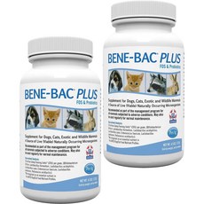 펫에그 비니백 플러스 프리바이오틱 반려동물 유산균 파우더 분말 127g 2통 PetAg Bene-Bac Plus Prebiotic Pet Powder, 2개 - 비니백플러스