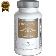 ScienceBased Health BoneProtect - 뼈 건강을 위한 고급 칼슘 보충제 800mg 칼슘 비타민 D K 콩 이소플라본 헤스페리딘 녹차 추출물 120캡