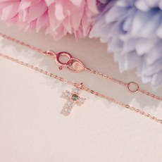 다이아십자가목걸이