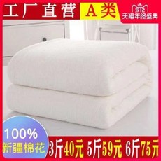 명주솜이불 이불솜 신강 솜털 이불 겨울 면 전체에 두꺼운 보온 덮개를 씌운 순면 수제 싱, 01 120x150cm[아동 이불], 01 신장 이불 1근