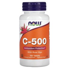 NOW Foods C-500 with 로즈힙 100정, 1개