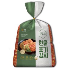 한울 포기김치 3Kg 국산 배추 반찬 포장김치, 1팩, 6.64lb