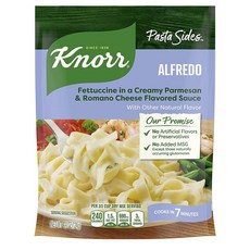 Knorr Pasta Quick Meal Alfredo 미국 크노르 페투치네 알프레도 파마산 크림 파스타 소스 124g 6팩, 6개