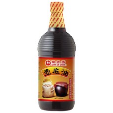 萬家香 壺底油, 100%純釀造, 不含防腐劑, 使用非基因改造黃豆, 1L, 1瓶