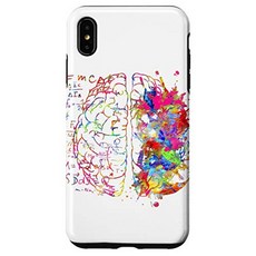 iPhone XS Max 해부학 적 뇌 의사 수학 방정식 신경과 선물 케이스, 단일옵션