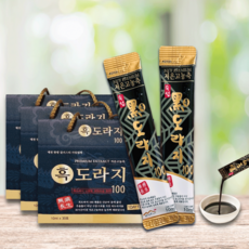 약초인 구증구포 무설탕 도라지진액 100% 스틱 10ml 30포 선물포장 기침 기관지 목 건강